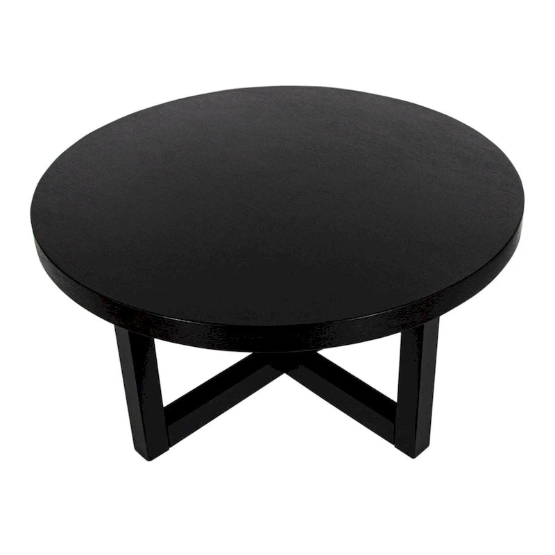 Round Bayur Wood Coffee Table - 36x36x18