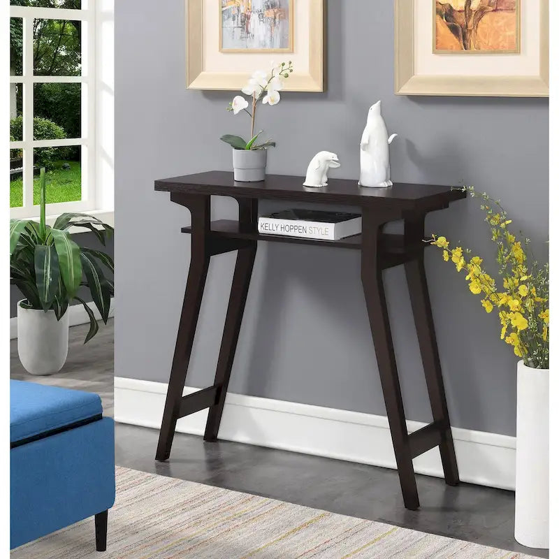 Console Table with Shelf