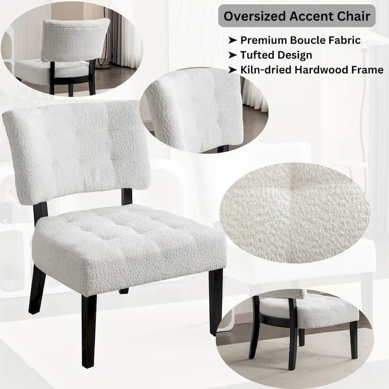 Tufted Slipper Oversize Chair