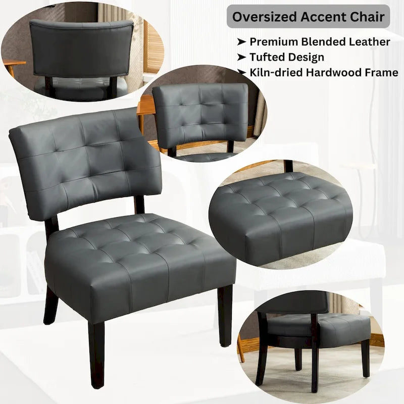Tufted Slipper Oversize Chair