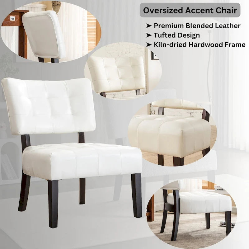 Tufted Slipper Oversize Chair