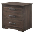 Hudson 3-drawer Nightstand