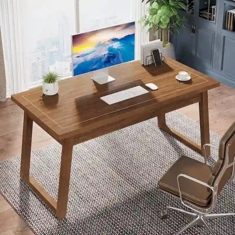 Office Executive Desk Solid Wood Computer Desk with Drawer